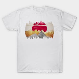 Red Sun and Golden Mountains T-Shirt